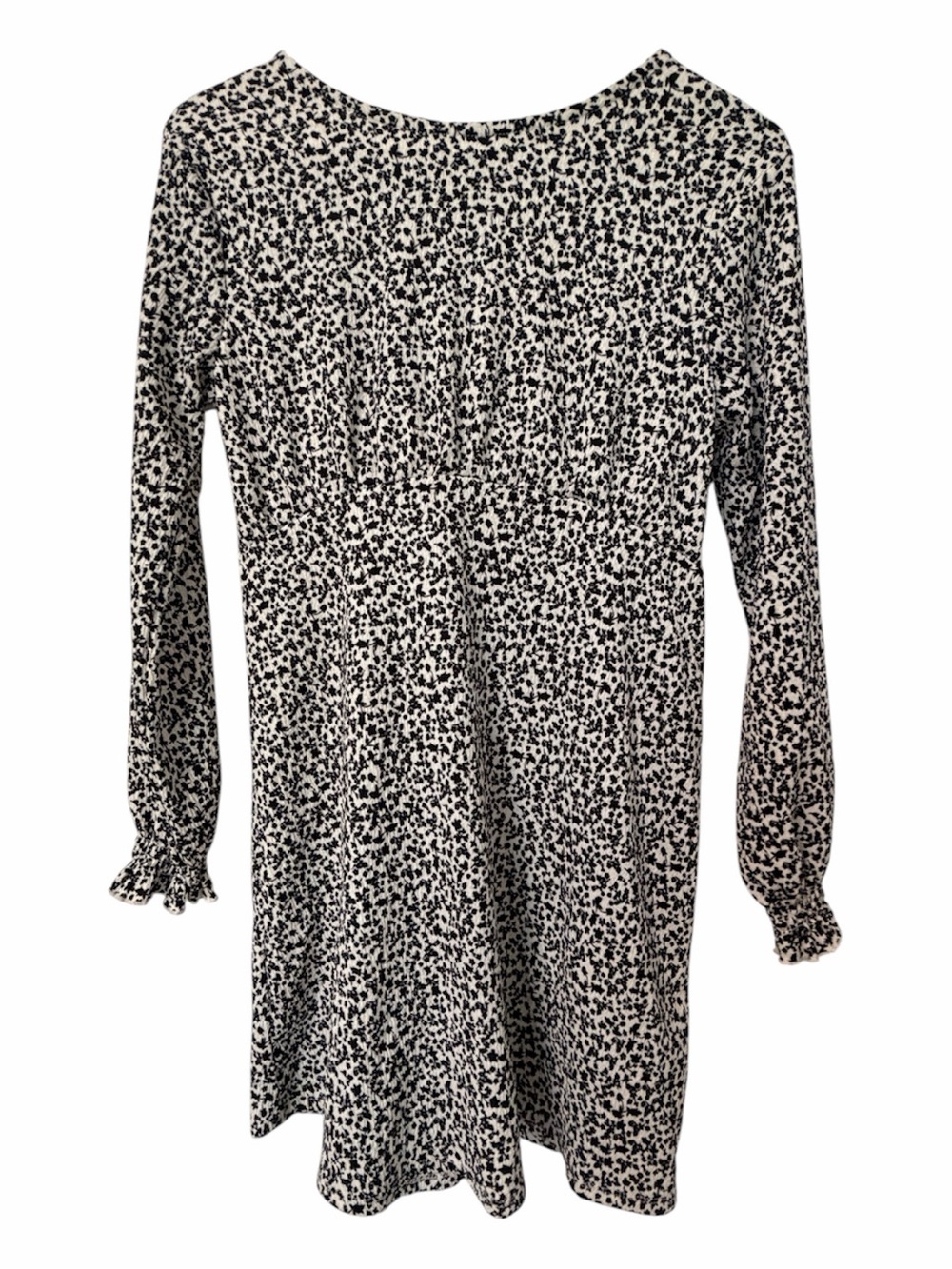 art class Black and White Floral Print Dress